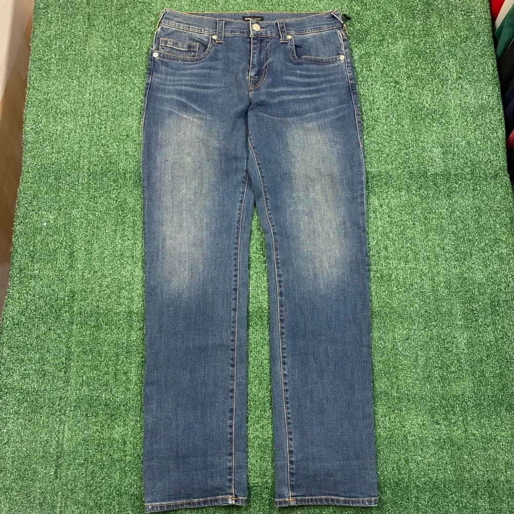 Y2K True Religion Jeans Geno Straight Leg Blue Denim